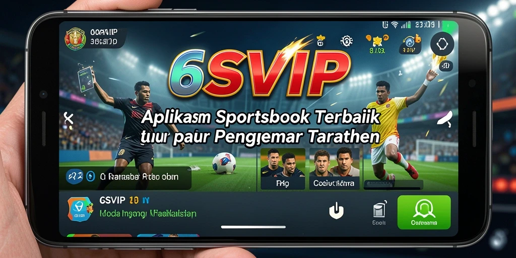 Tampilan antarmuka 6SVIP dengan pilihan taruhan olahraga.