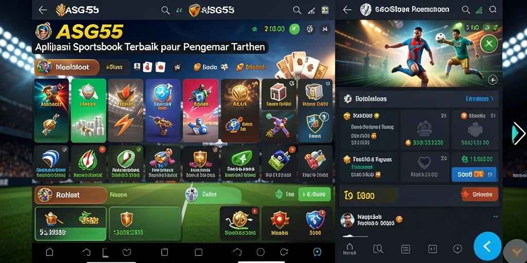 Gameplay menarik dalam aplikasi Sportsbook ASG55.