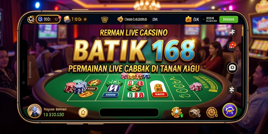 Tampilan gameplay Live Casino yang mengasyikkan di BATIK168.