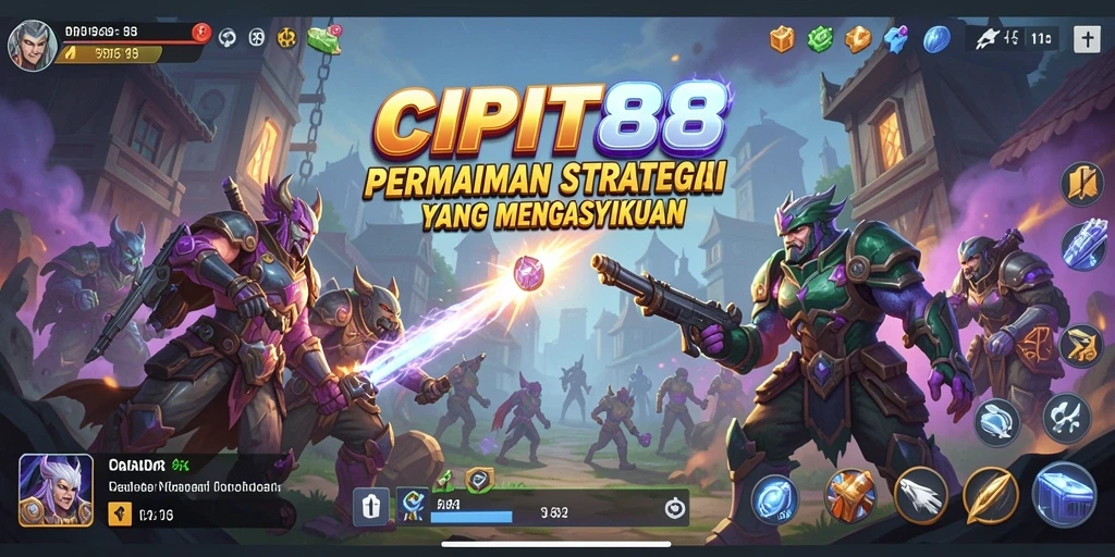 Tampilkan aksi pertempuran strategis dalam CIPIT88.