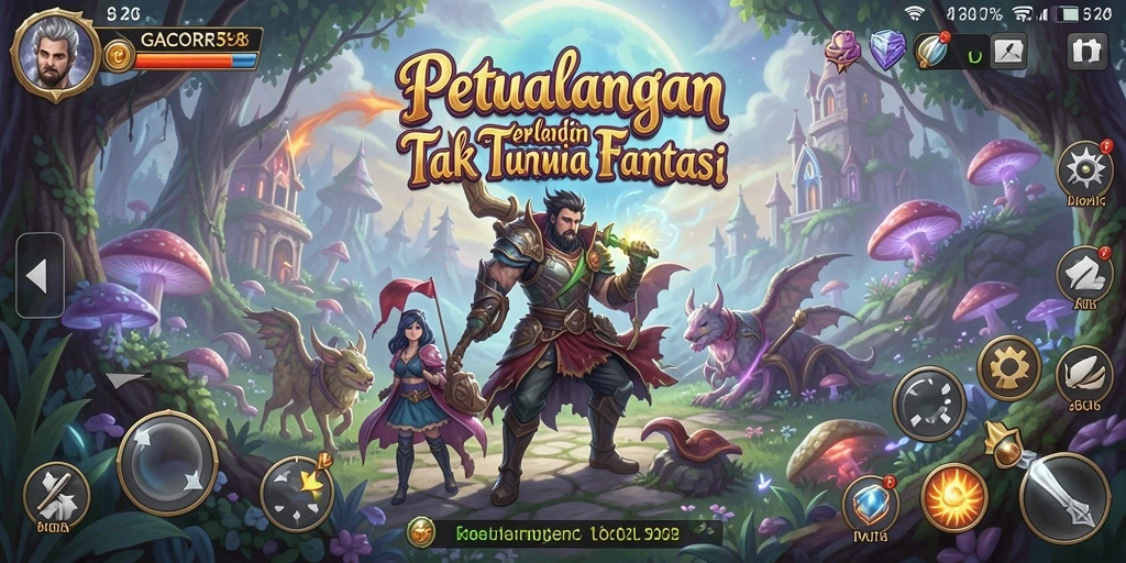 Screenshot utama GACOR518 menampilkan aksi seru dalam gameplay petualangan.