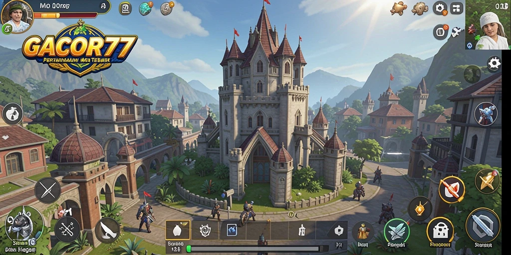 Tampilan gameplay GACOR77 menampilkan aksi Tower Defense yang seru dan mendebarkan.