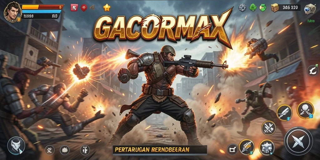 Tampilan aksi mendebarkan dalam GACORMAX yang penuh tantangan.