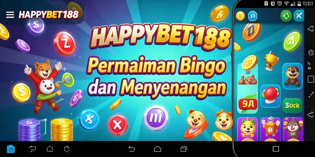 Tampilan screenshot utama HAPPYBET188 dengan gameplay Bingo yang seru.