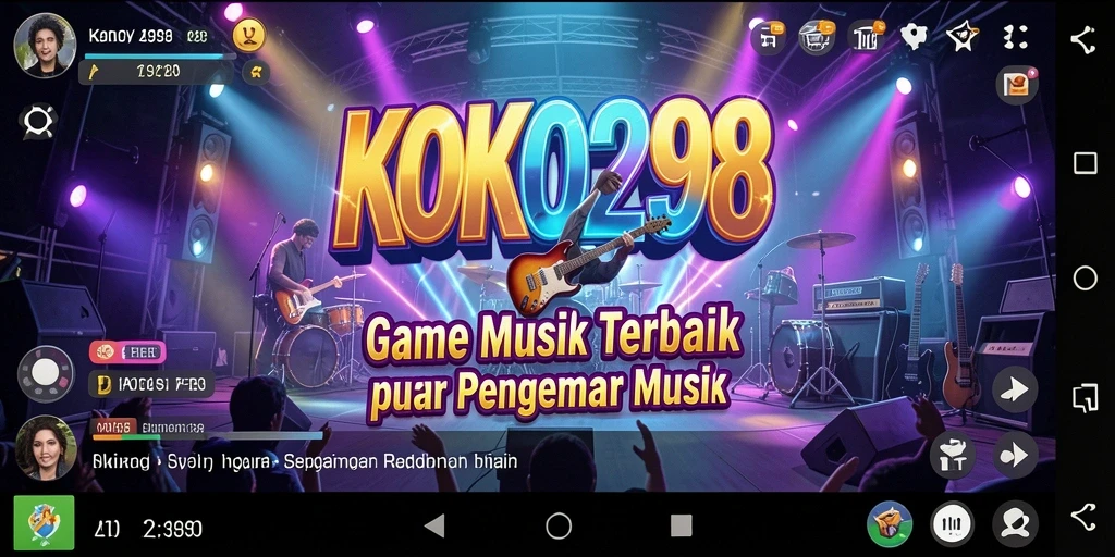 Tampilan gameplay KOKO288 dengan antarmuka musik yang menarik.