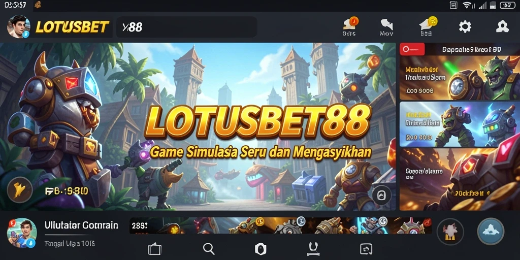 Tampilan gameplay menarik dari LOTUSBET88 yang menghadirkan pengalaman simulasi yang mendalam.