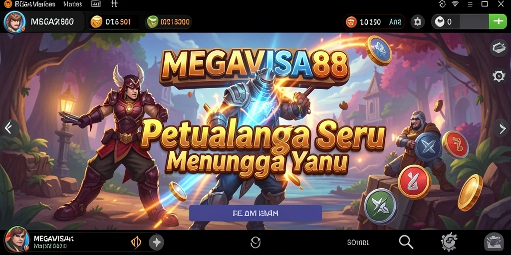 Tampilan gameplay seru di MEGAVISA88 dengan grafis menarik.