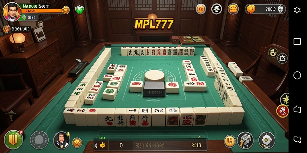 Tampilan gameplay seru dengan ubin Mahjong yang menawan.