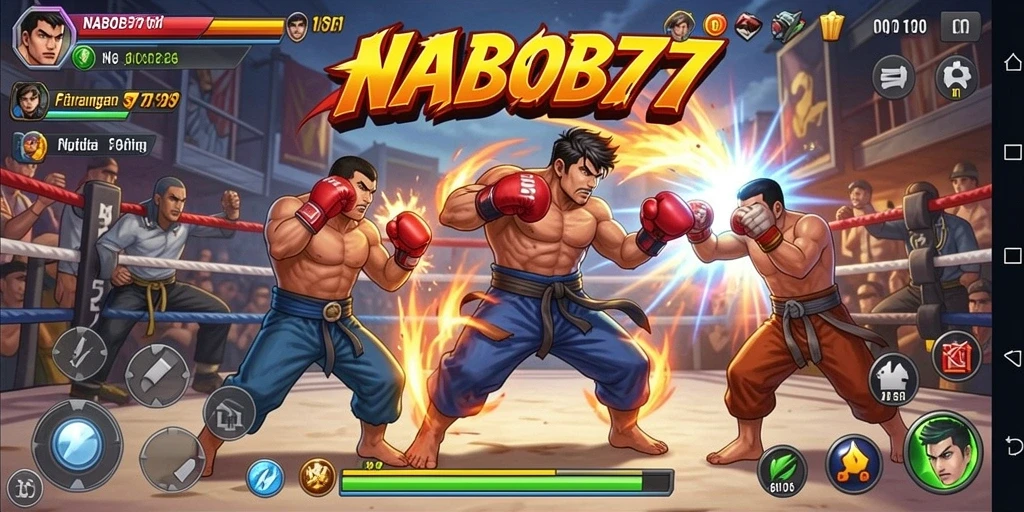 Satu momen pertarungan epik dalam NABOB77.