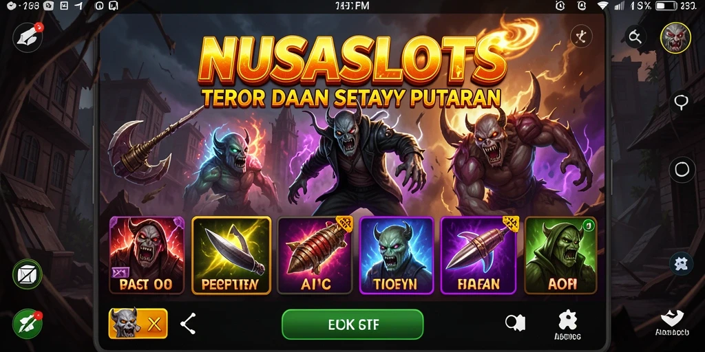 Screenshot gameplay NUSASLOTS yang menampilkan elemen Horror yang mendalam.