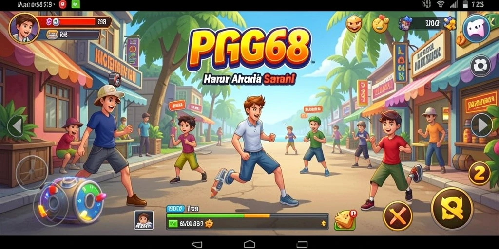 Tampilan gameplay Arcade yang seru dan menegangkan.