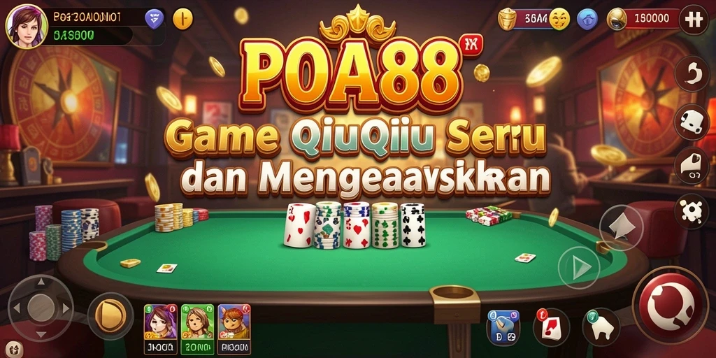 Tampilan gameplay QiuQiu yang seru di POA88.