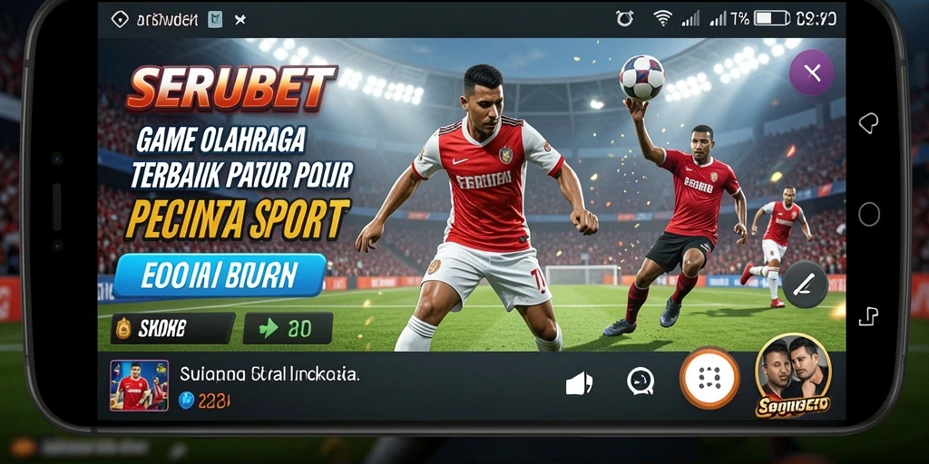 Tampilan seru dari gameplay olahraga di SERUBET.