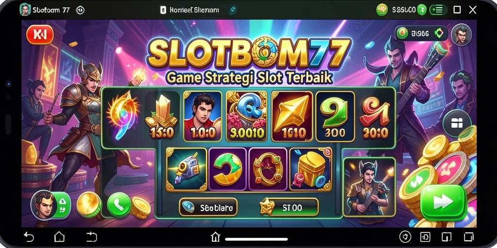 Tampilan gameplay SLOTBOM77 yang seru dan mendebarkan.