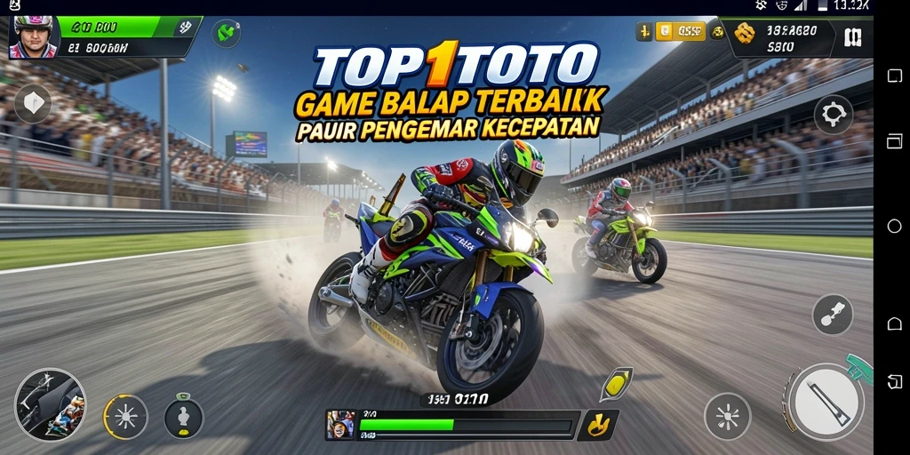 Gameplay seru di TRACK dengan mobil balap yang menantang.