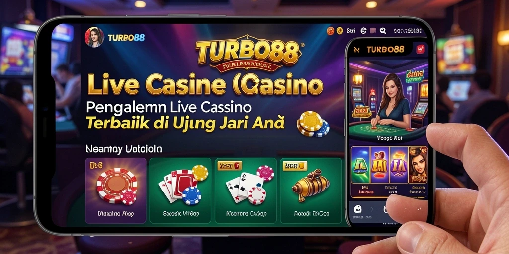 Tampilan gameplay mendebarkan di TURBO88 dengan dealer langsung.